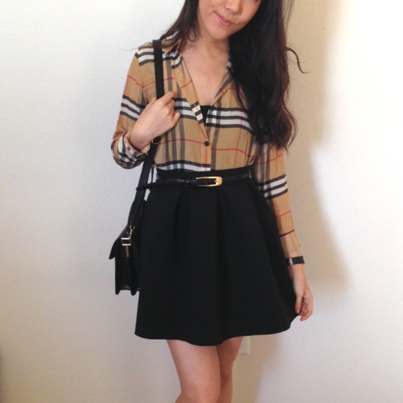 Trendy Pleated Zip Up A Line Flared Midi Skirt - Picture 2 of 5